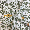 Printed Cotton TATUINE Light Greige / Rosemary